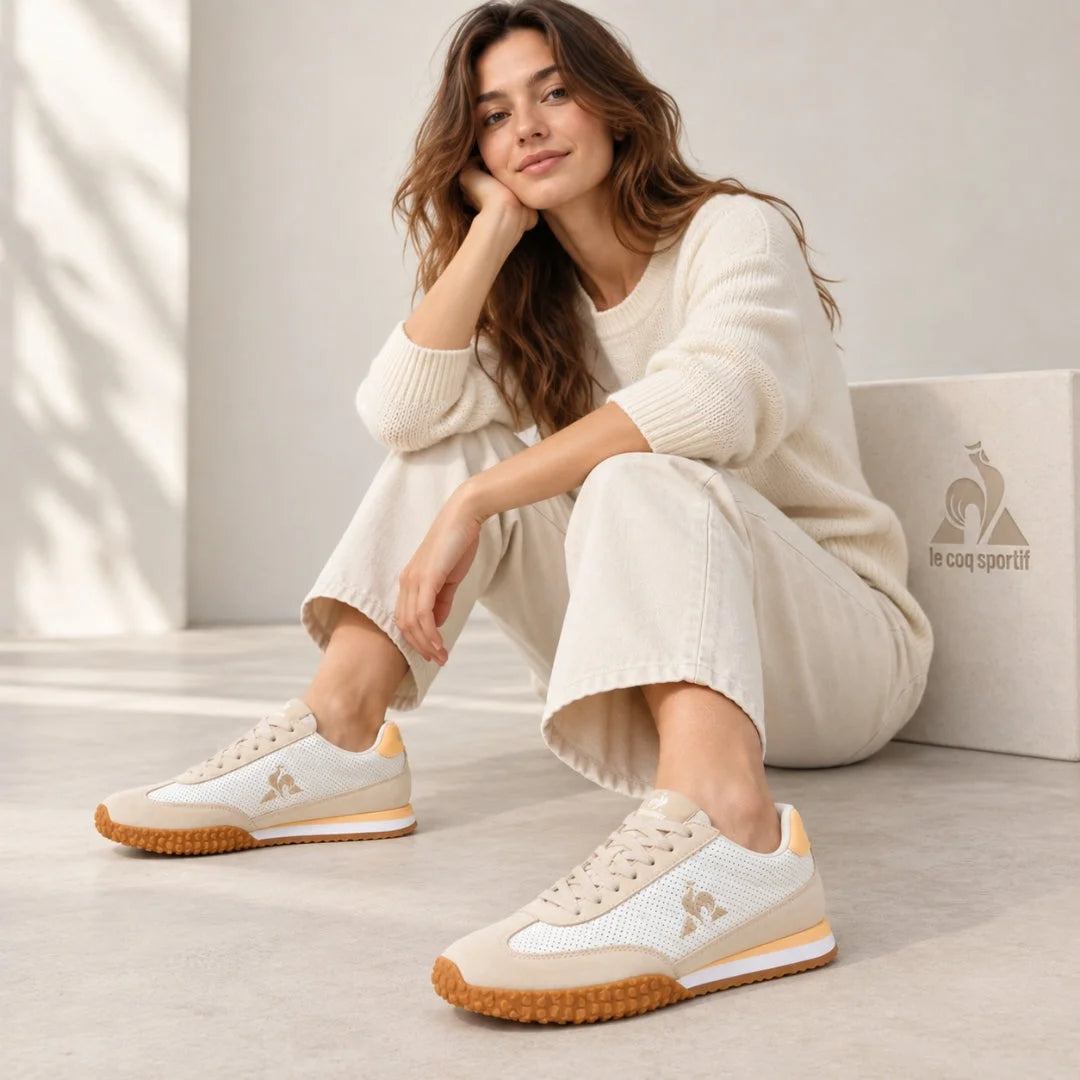 Le Coq Sportif Nobuck Retro Sneakers -BEG