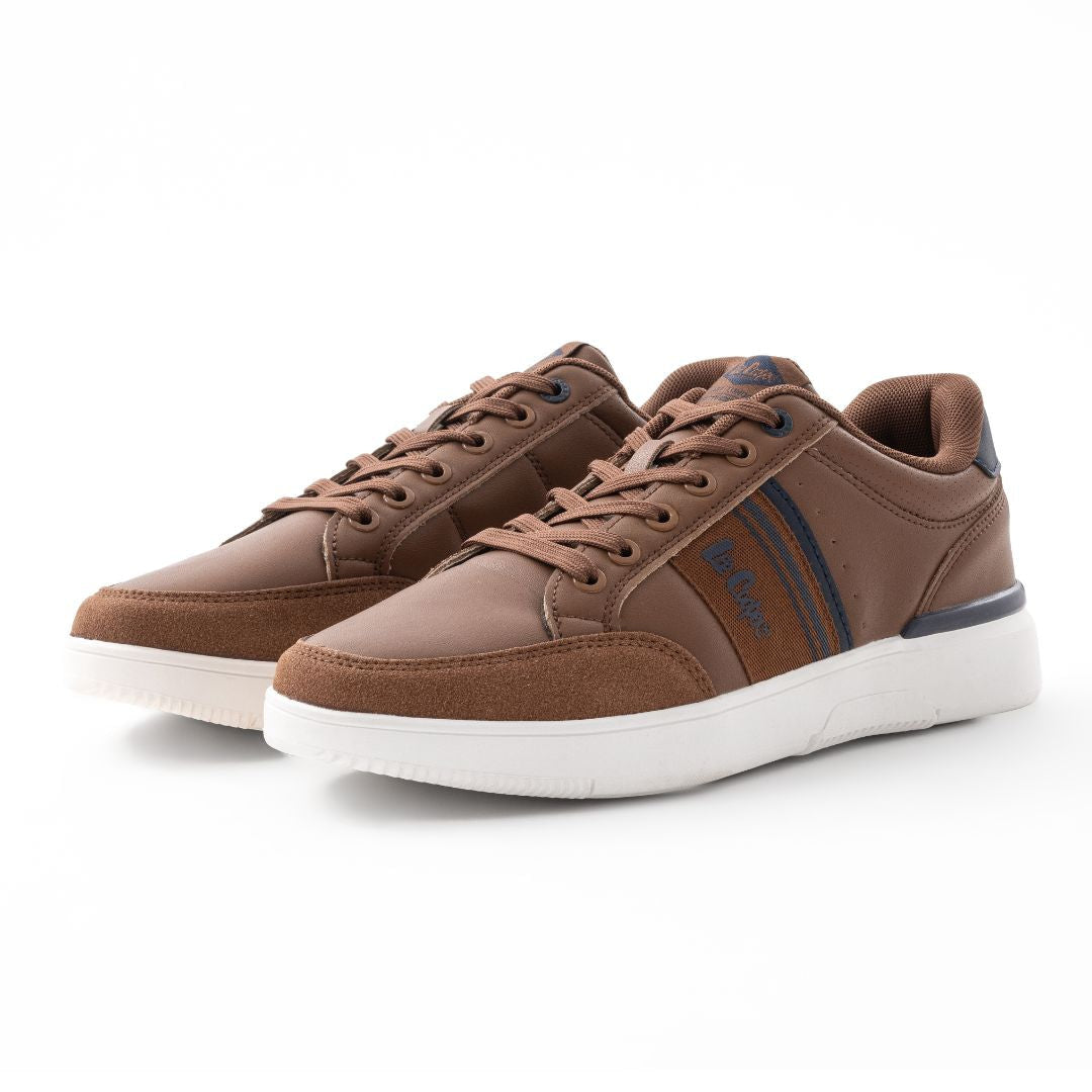 Lee Cooper Lace-Up Sneakers Men LC807130M-TAN - Tan / 40