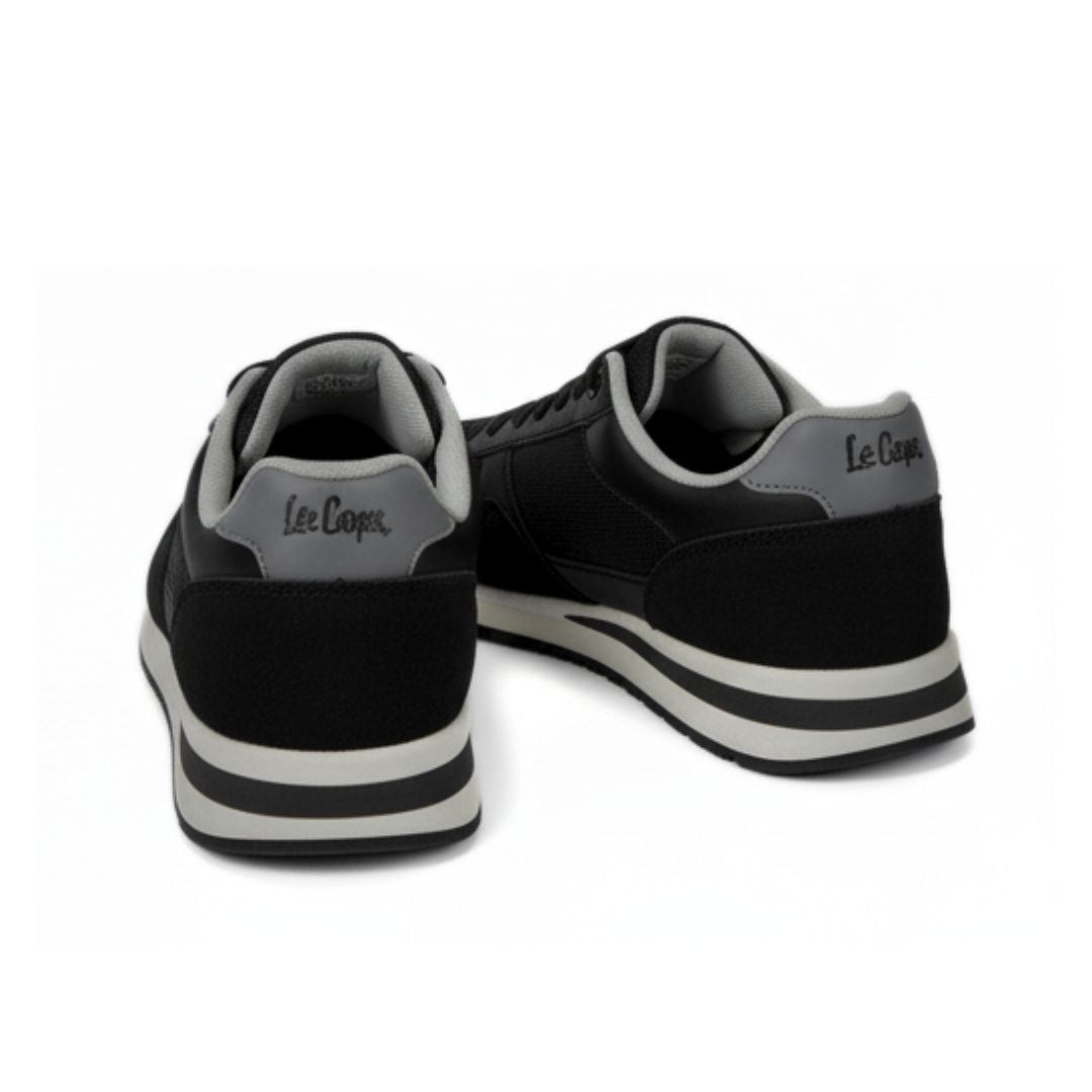 Lee Cooper Retro Lace-Up Sneakers Men 0264CI-BLK