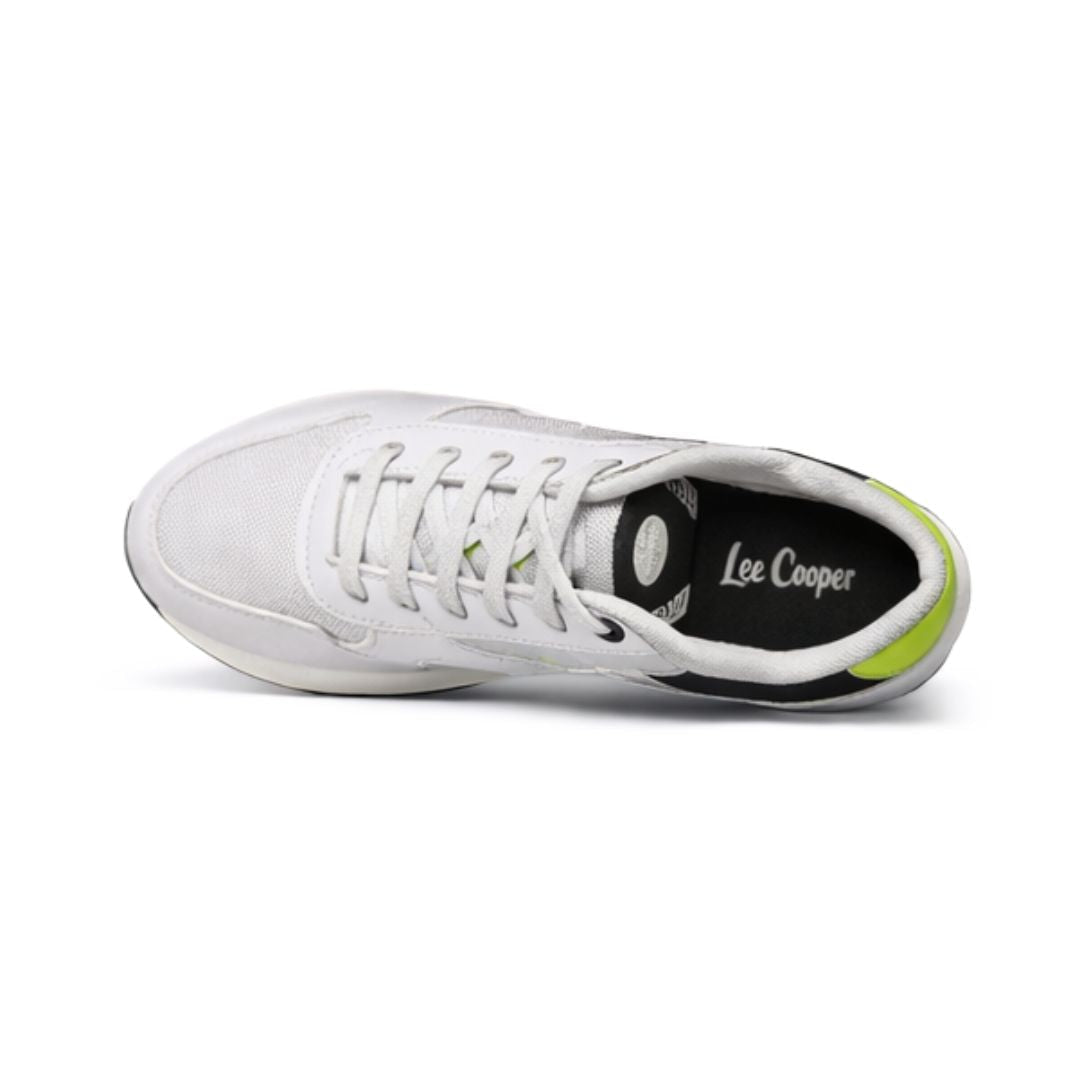 Lee Cooper Retro Lace-Up Sneakers Men 0264CI-WHT