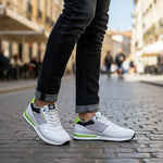 Lee Cooper Retro Lace-Up Sneakers Men 0264CI-WHT
