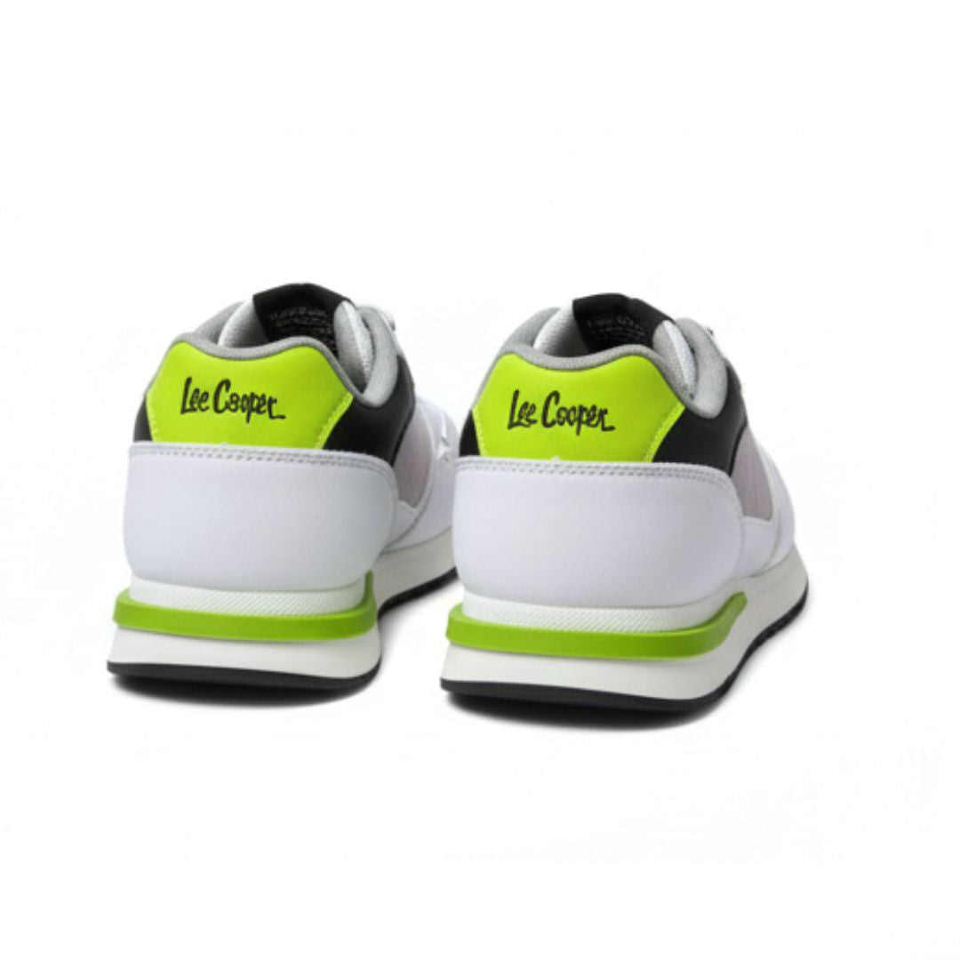 Lee Cooper Retro Lace-Up Sneakers Men 0264CI-WHT