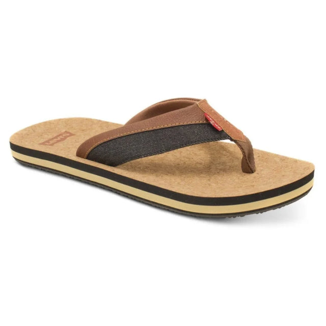 Levi’s Vista Cork Flip Flops Men - BRN - Brown / 42 - Shoes