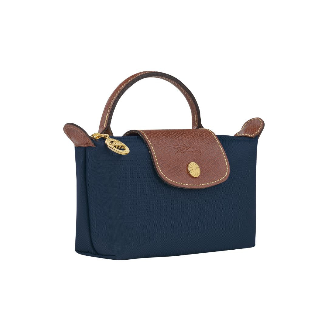 Longchamp Le Pliage Original Pouch With Handle 34175089P68-NVY - Small / Navy