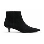 Marks & Spencer Kitten Suede Heel Pointed Ankle Boots - BLK