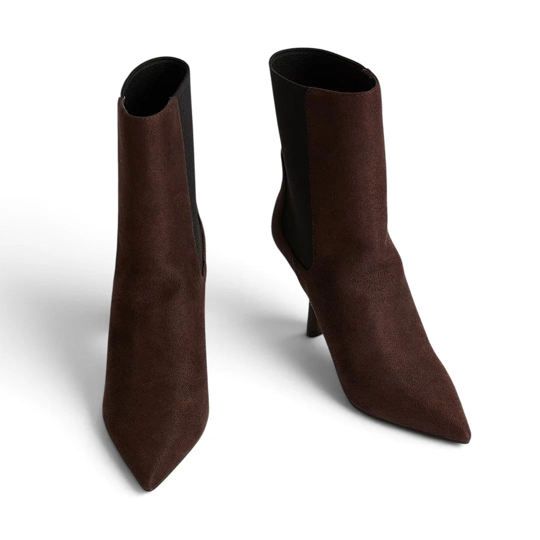 Marks & Spencer Pointed Toe Ankle Boots with Stiletto Heel Women - BRN