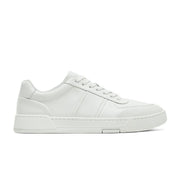 Massimo Dutti Leather Trainers for Men - WHT - White / 43