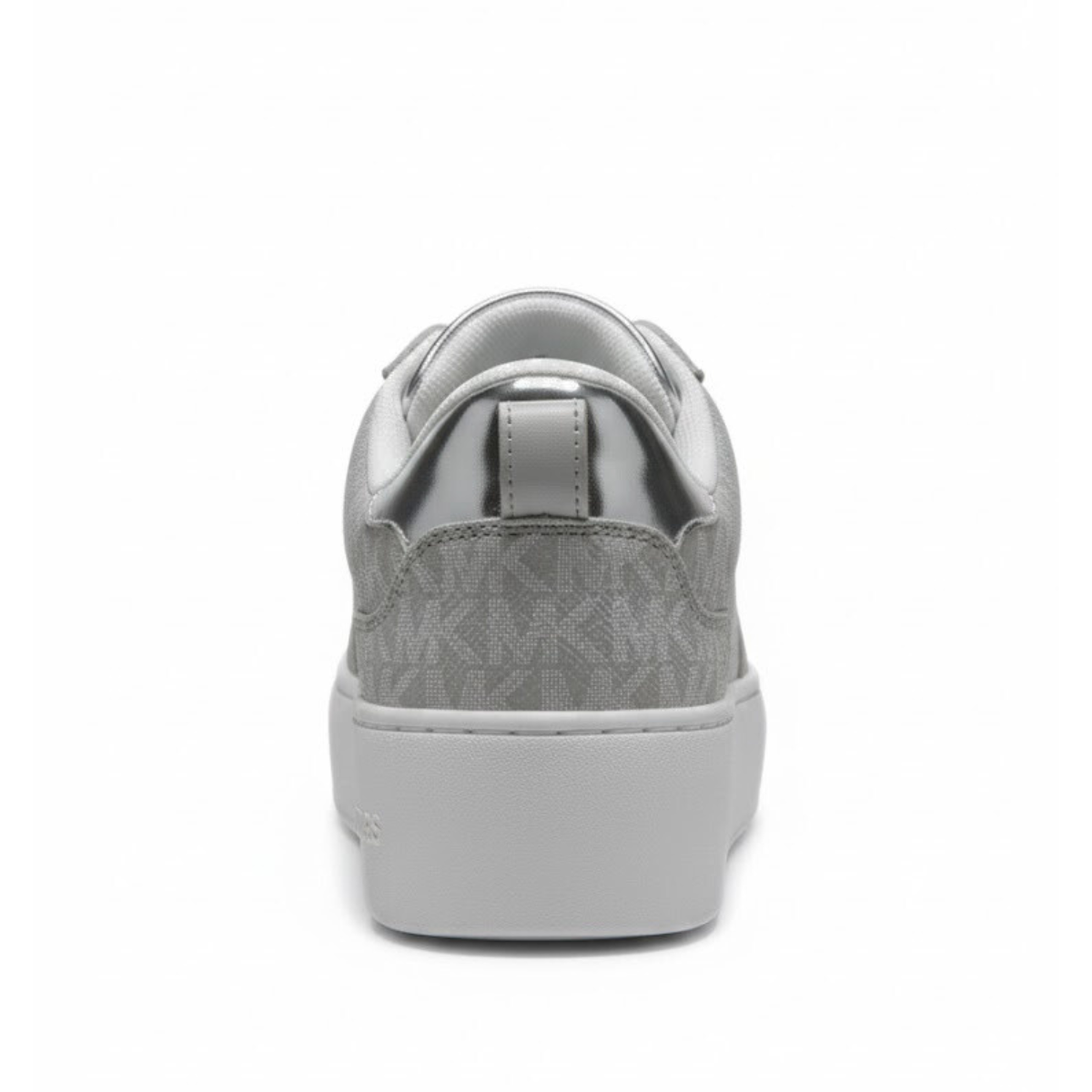 Michael Kors Andi Metallic Mesh and Leather Trainer - GRYSLV - Gray-Silver / 36