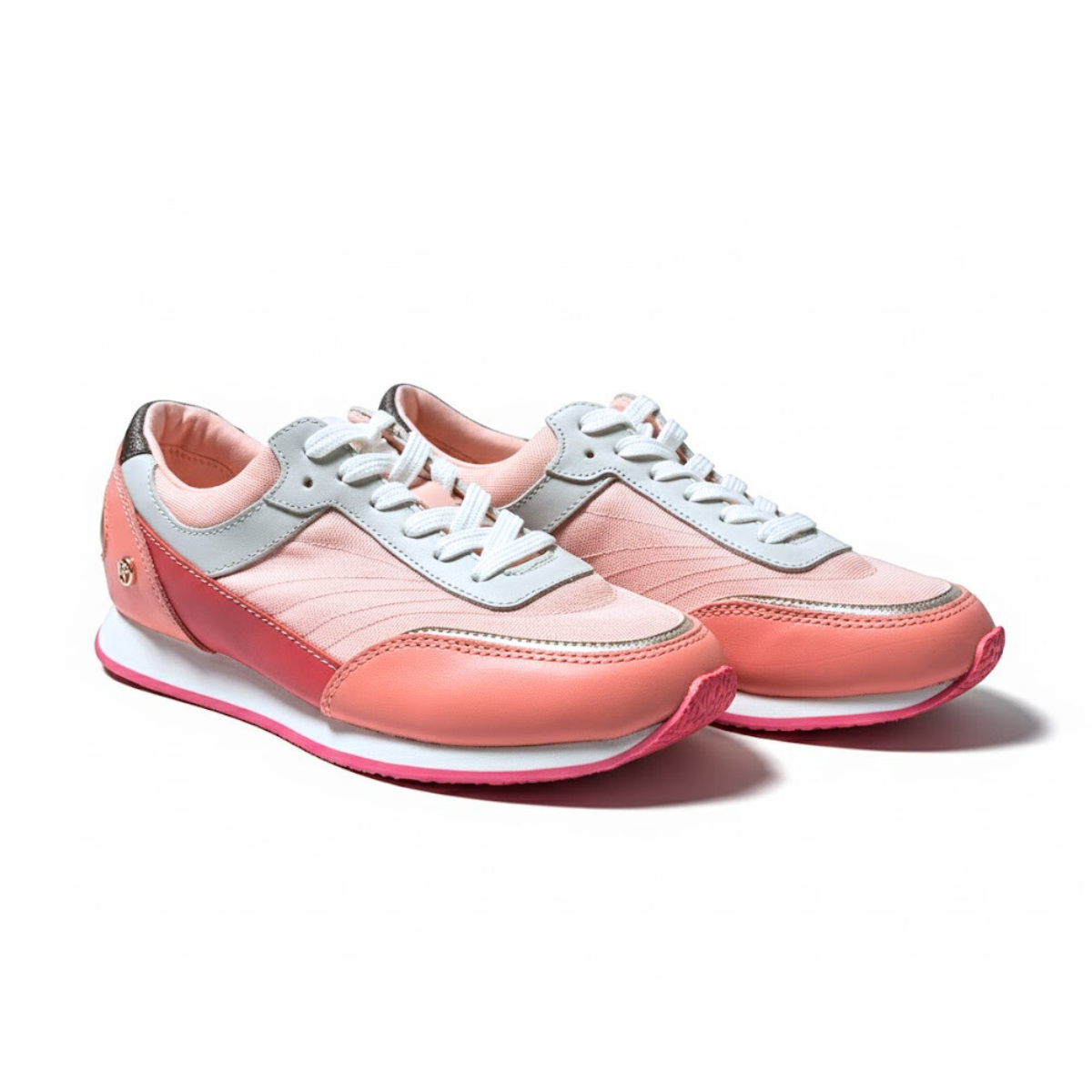 Michael Kors Andi Metallic Mesh and Leather Trainer - PNK - Pink / 36