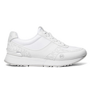 Michael Kors Andi Metallic Mesh and Leather Trainer - WHTGRY - White-Gray / 37