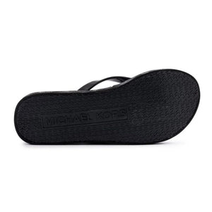 Michael Kors Bedford Wedge Flip Flop Women - BLKGRY