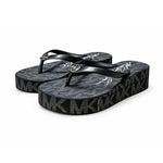 Michael Kors Bedford Wedge Flip Flop Women - BLKGRY