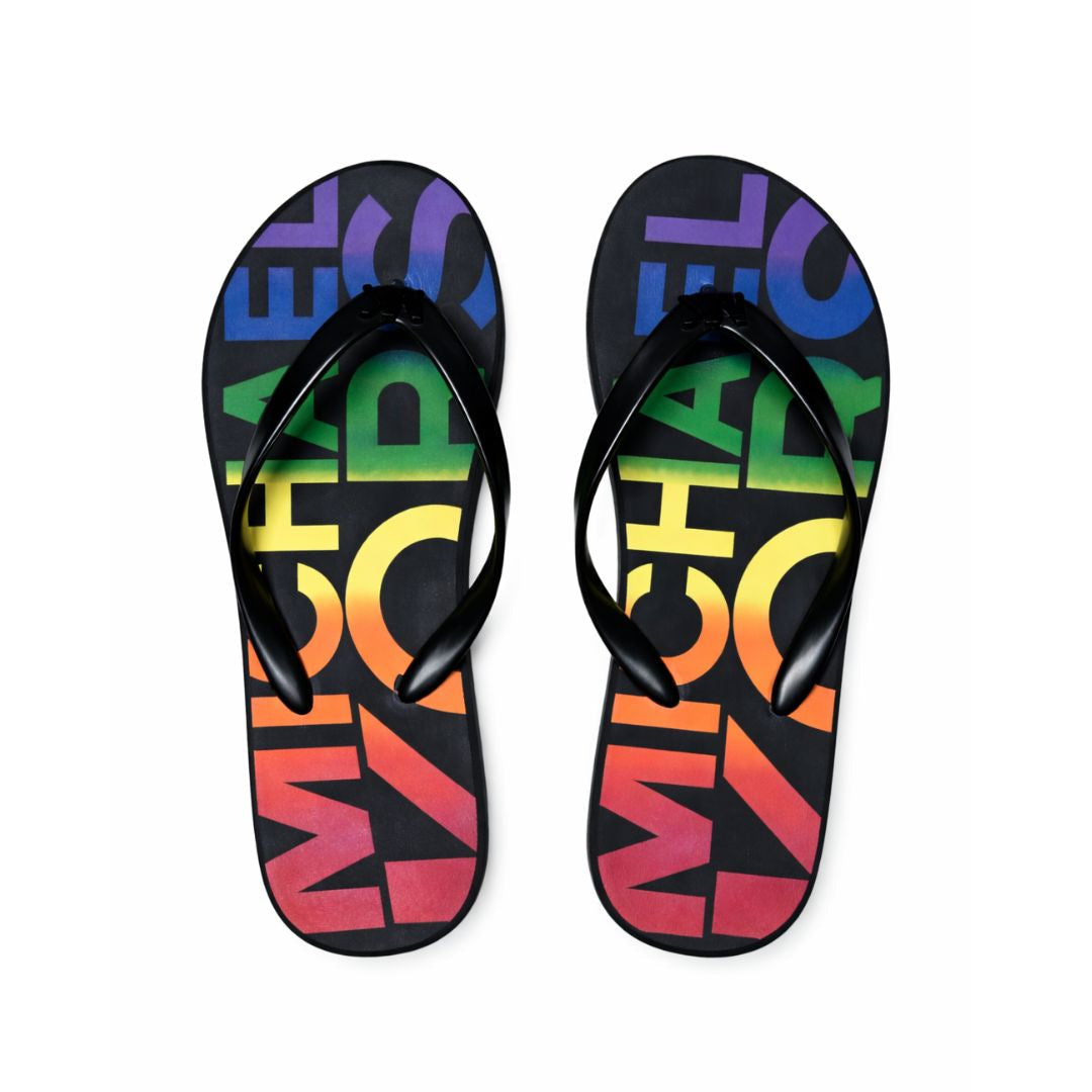 Michael Kors Bedford Wedge Flip Flop Women - BLKMLT - Black / 36