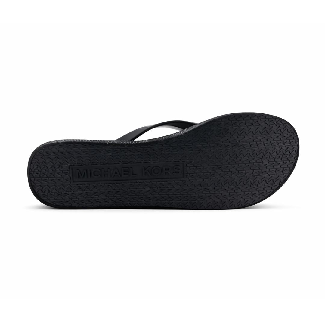 Michael Kors Bedford Wedge Flip Flop Women - BLKMLT