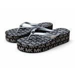 Michael Kors Bedford Wedge Flip Flop Women - BLKSLV