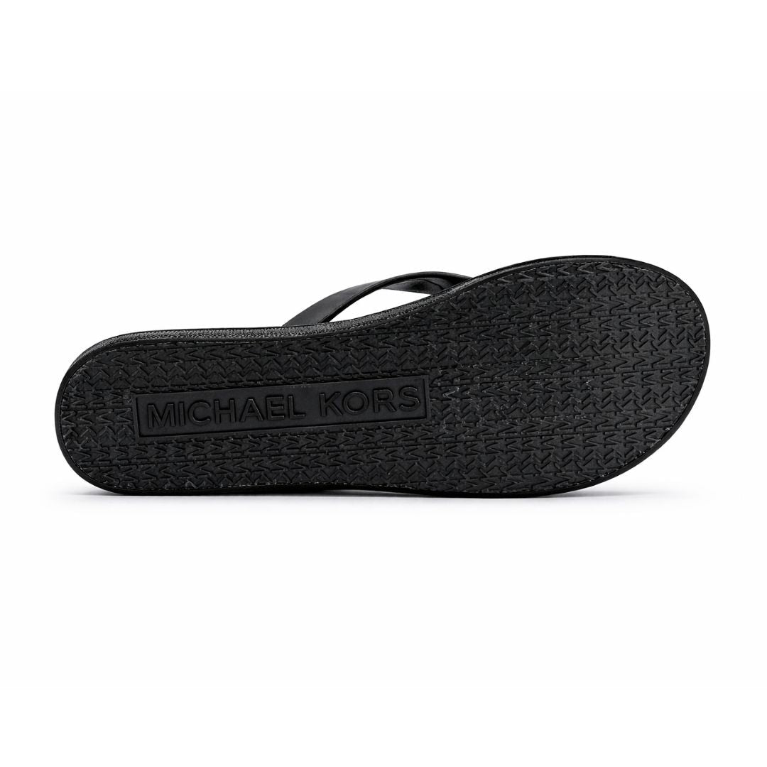 Michael Kors Bedford Wedge Flip Flop Women - BLKSLV