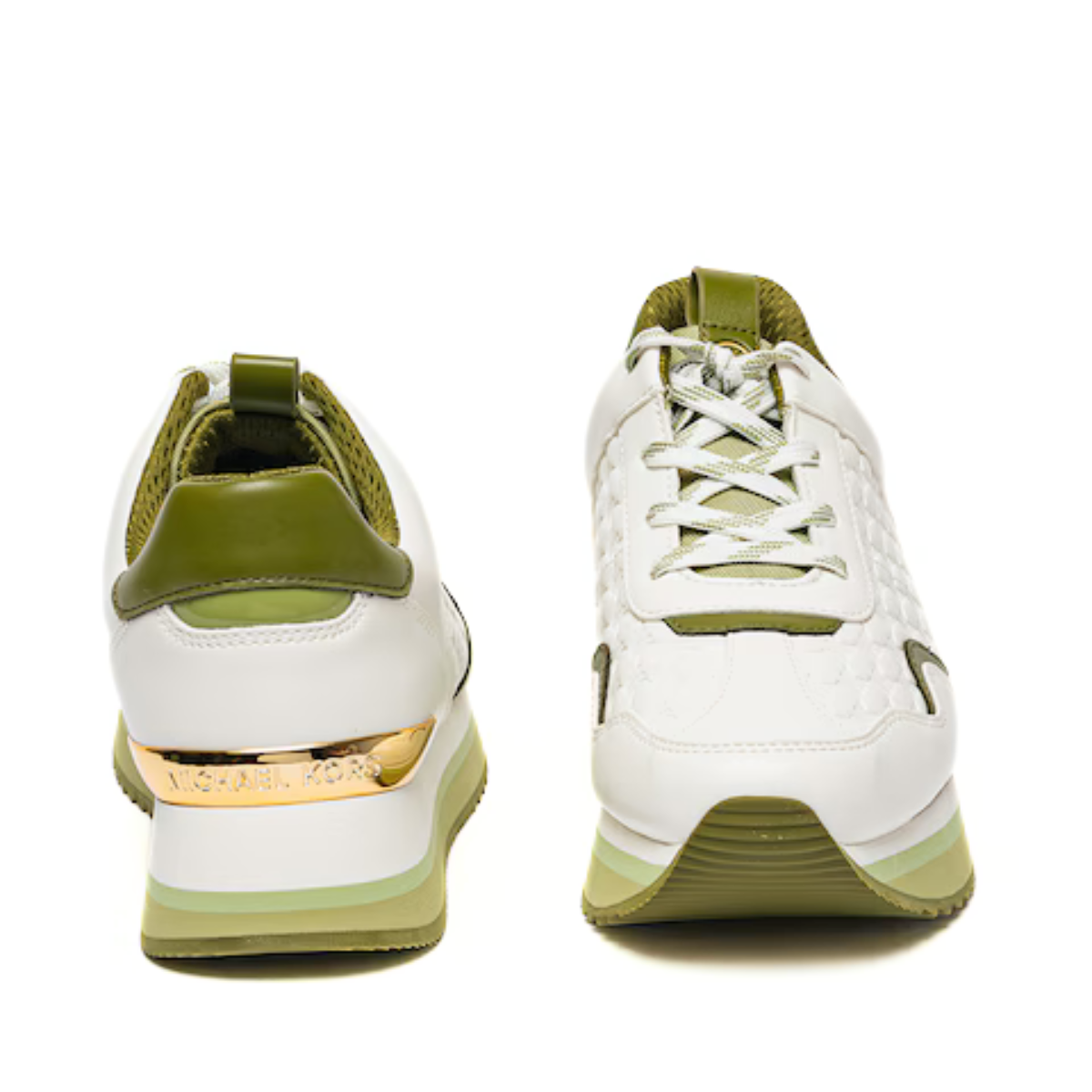 Michael Kors Gertie Trainer Sneakers Women - WHTOLV - White-Olive / 37.5