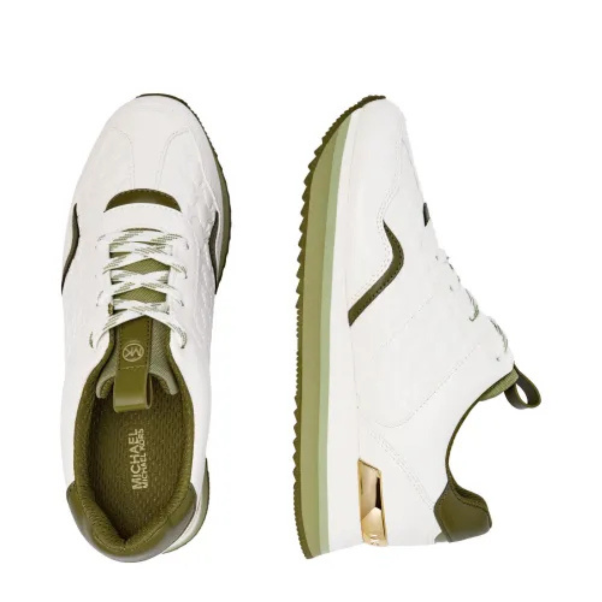 Michael Kors Gertie Trainer Sneakers Women - WHTOLV - White-Olive / 37.5