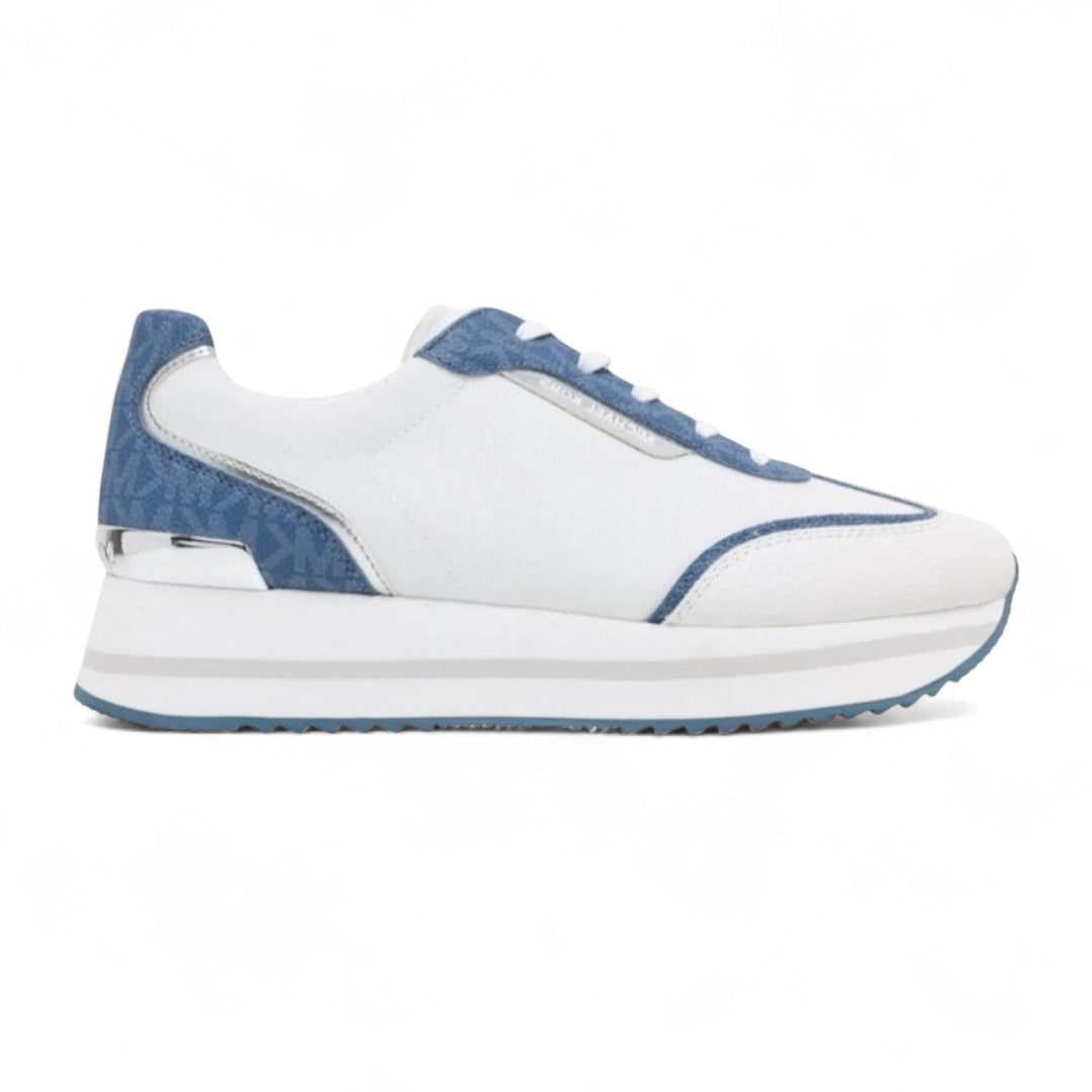 Michael Kors Gertie Trainer - WHTBLU - White / 40.5