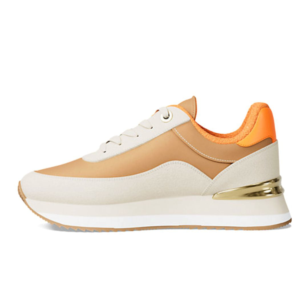 Michael Kors Hattie Mixed-Media Trainer - ORG - Orange / 40