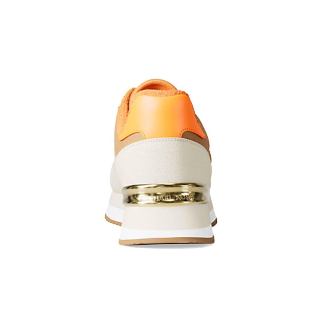 Michael Kors Hattie Mixed-Media Trainer - ORG - Orange / 40