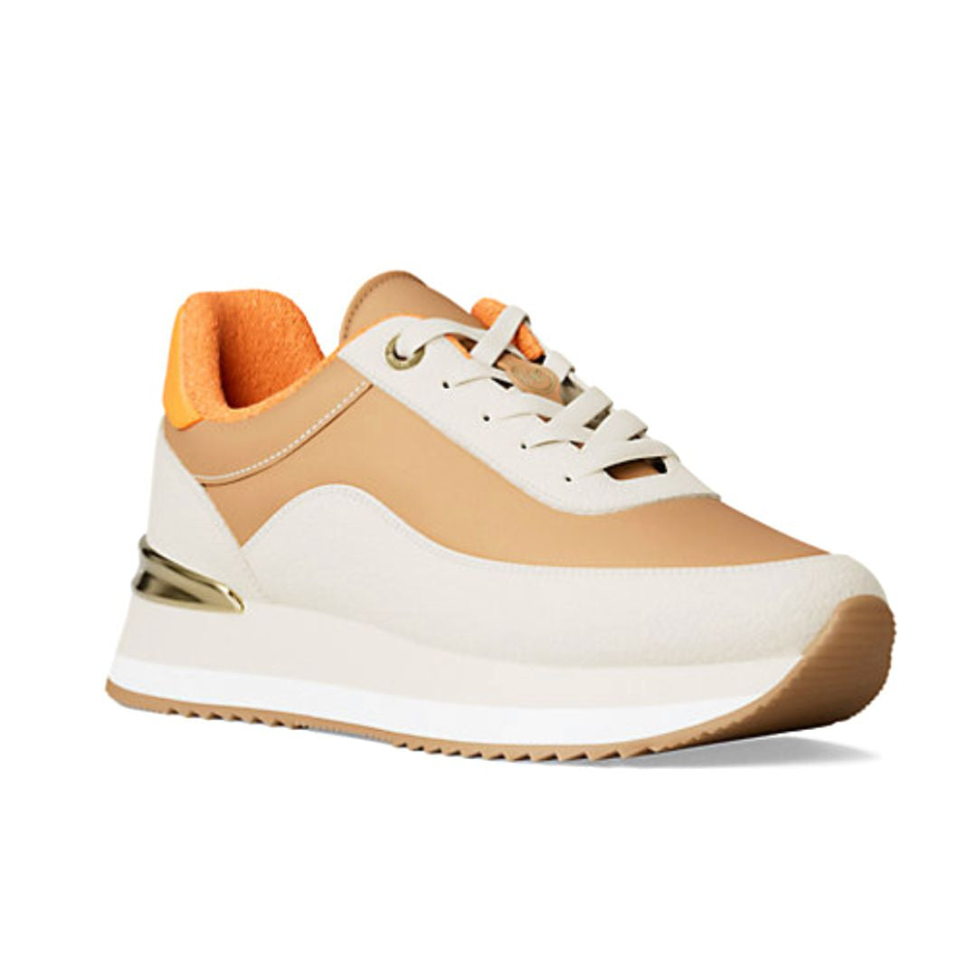 Michael Kors Hattie Mixed-Media Trainer - ORG - Orange / 40