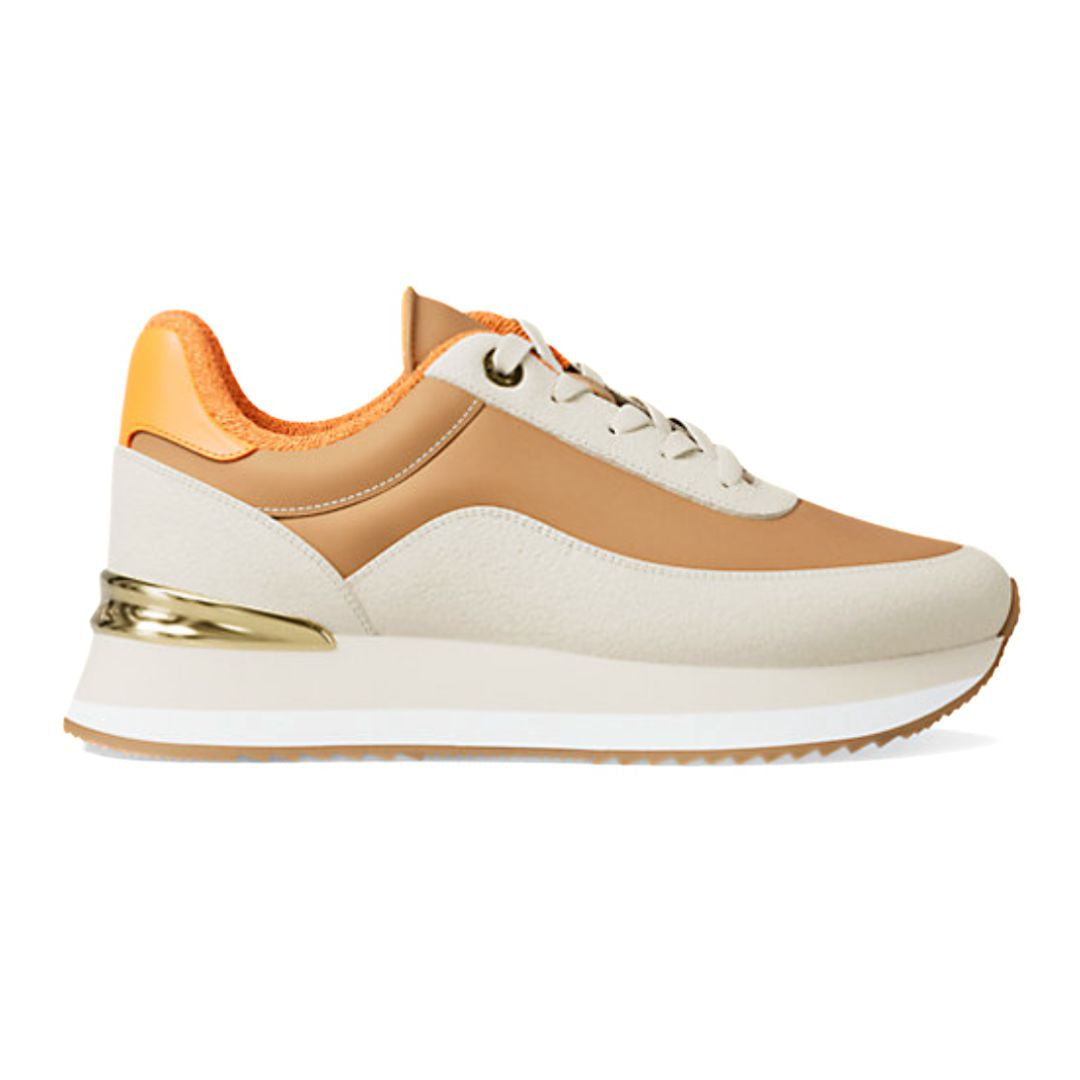 Michael Kors Hattie Mixed-Media Trainer - ORG - Orange / 40