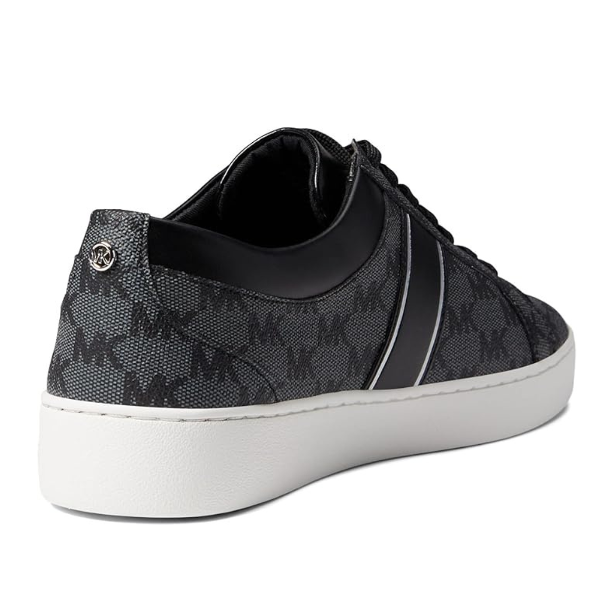 Michael Kors Juno Stripe Monogram Logo Trainer Women - GRYBLK