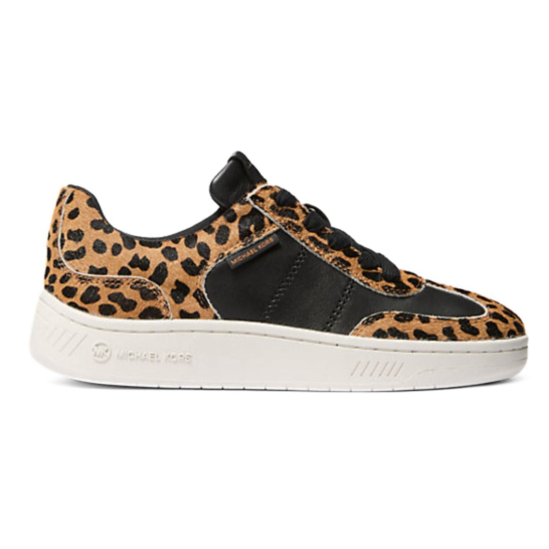 Michael Kors Kai Leopard Print Calf Hair Sneakers - LPD - Brown / 36.5