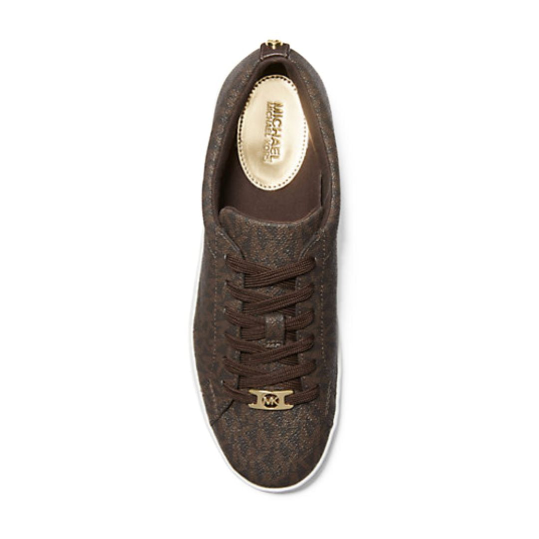 Michael Kors Keaton Signature Logo Sneaker - BRN