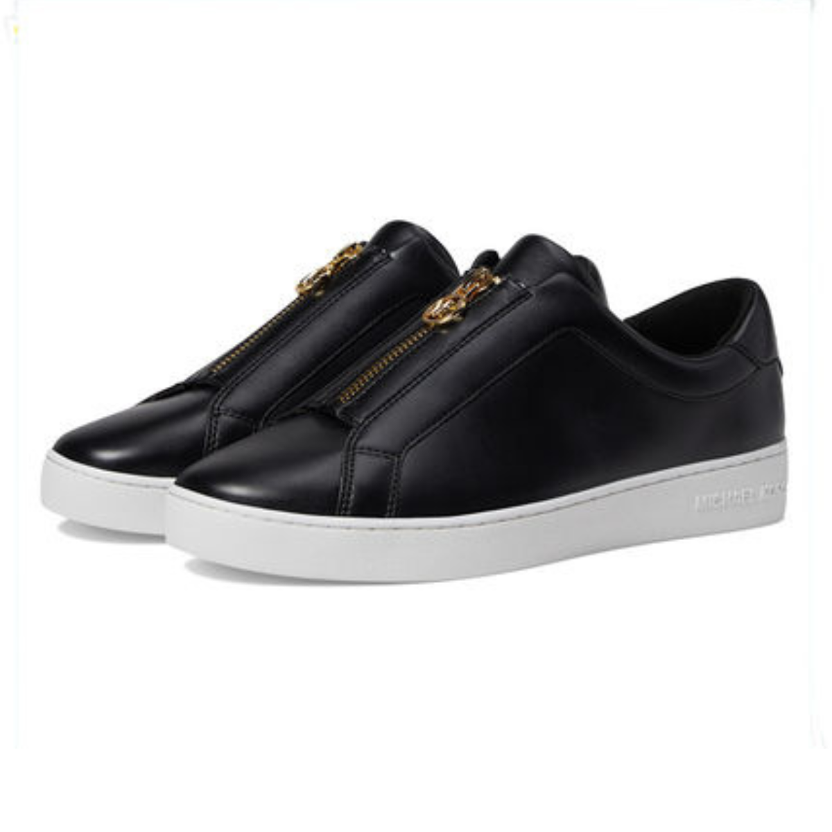Michael Kors Keaton Zip-Up Sneakers Women-BLK - Black / 36.5