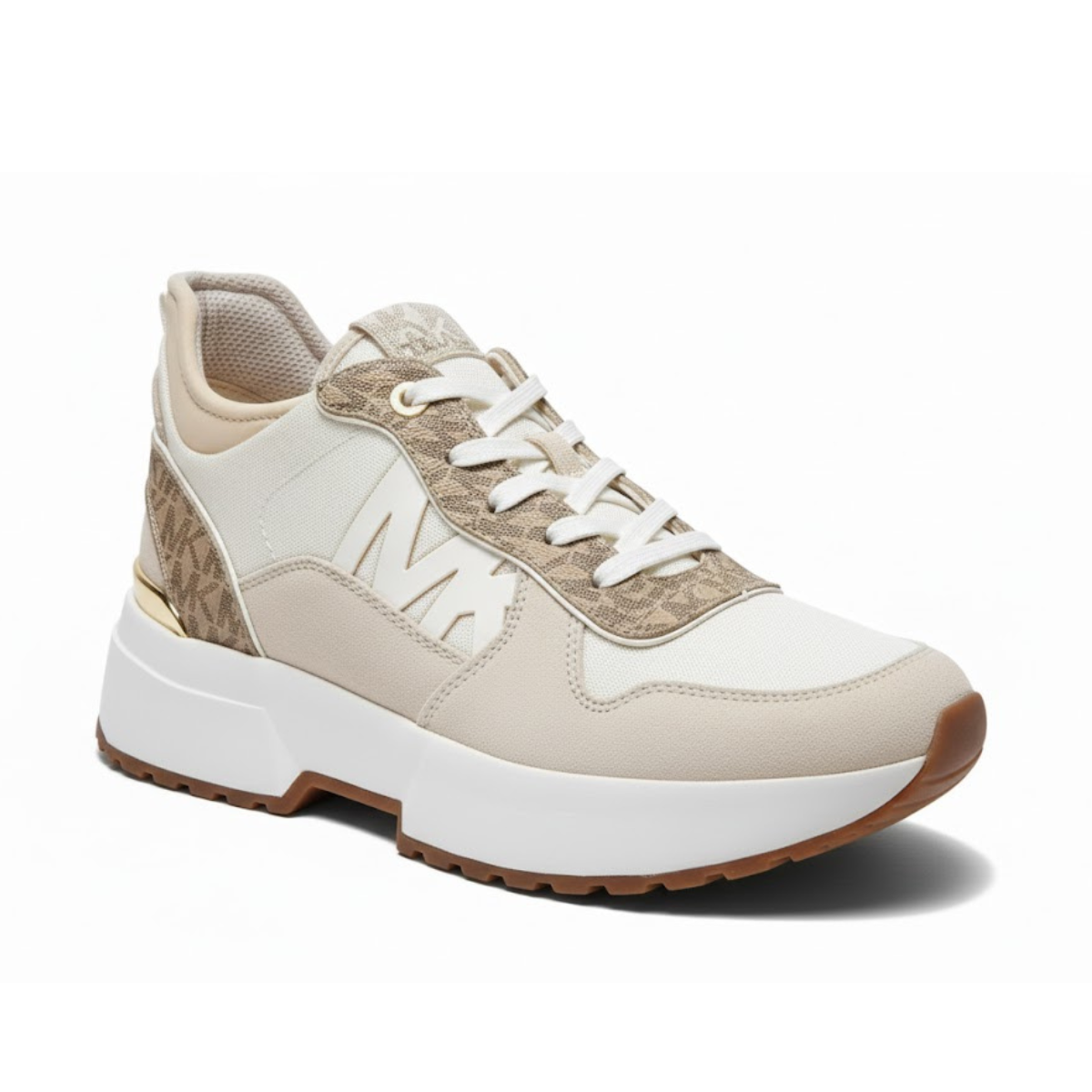 Michael Kors Leather Mesh Sneakers Women - CRM