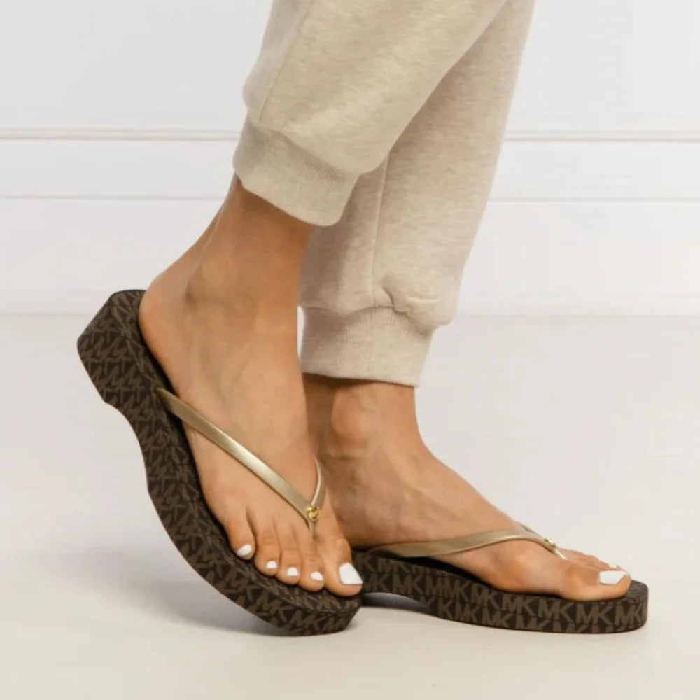 Mk wedge flip flops on sale