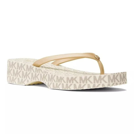 Michael Kors Lilo Wedge Flip Flop Women - WHT - White / 37