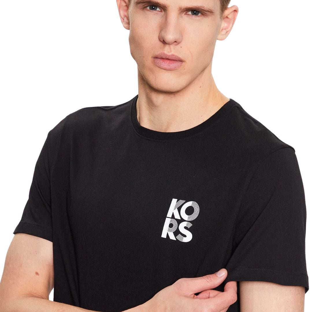 Michael Kors Logo Cotton T-Shirt Men CS351I8FV4-BLK