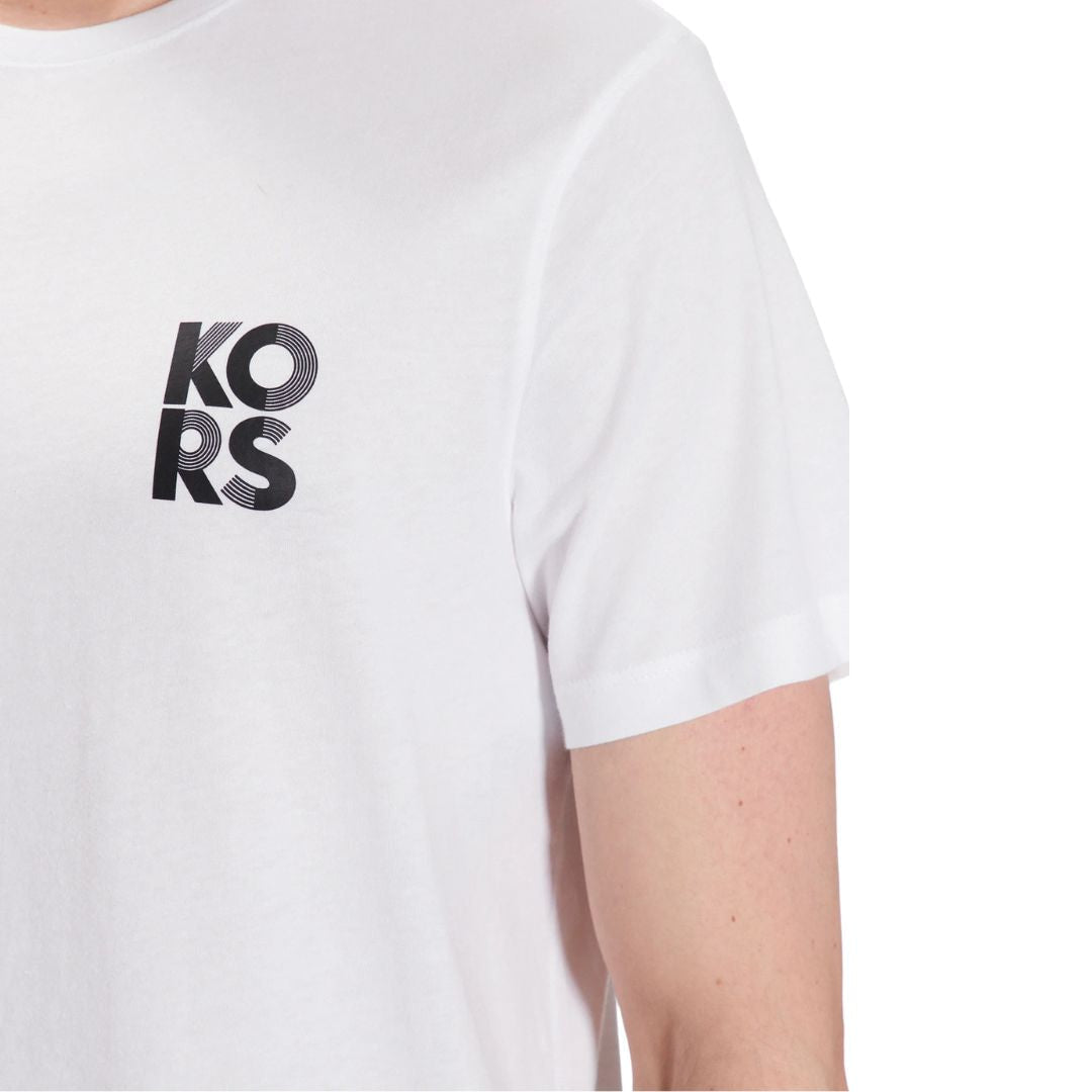 Michael Kors Logo Cotton T-Shirt Men CS351I8FV4-WHT