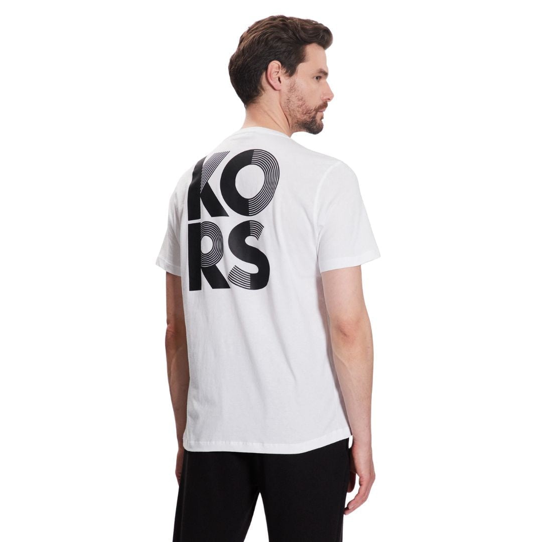 Michael Kors Logo Cotton T-Shirt Men CS351I8FV4-WHT