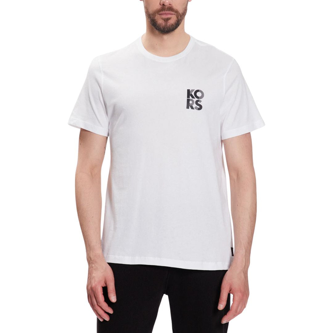 Michael Kors Logo Cotton T-Shirt Men CS351I8FV4-WHT - White / S