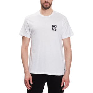 Michael Kors Logo Cotton T-Shirt Men CS351I8FV4-WHT - White / S