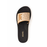 Michael Kors Logo Pattern Wedge Slides Women - GLD - Gold / 36
