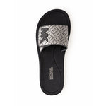 Michael Kors Logo Pattern Wedge Slides Women - SLV - Champagne / 36