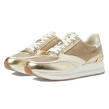 Michael Kors Mariah Mixed-Media Trainer Women - GLD - 35.5 / Gold