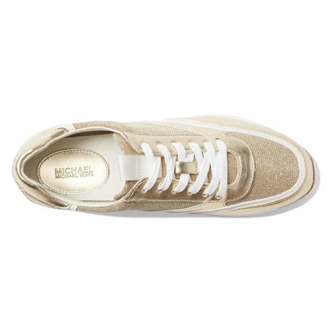 Michael Kors Mariah Mixed-Media Trainer Women - GLD