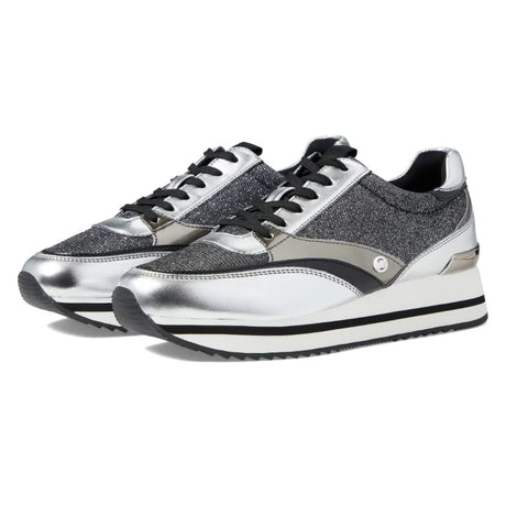 Michael Kors Mariah Mixed-Media Trainer Women - SLV - 39 / Silver