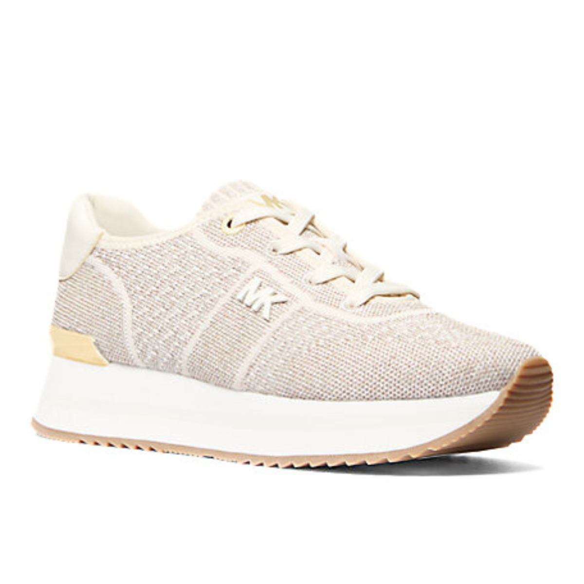 Michael Kors Monique Knit Sneaker Women -BEG - Beige / 37