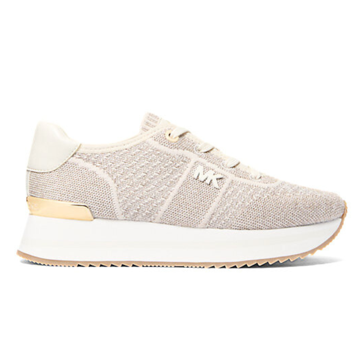 Michael Kors Monique Knit Sneaker Women -BEG - Beige / 37