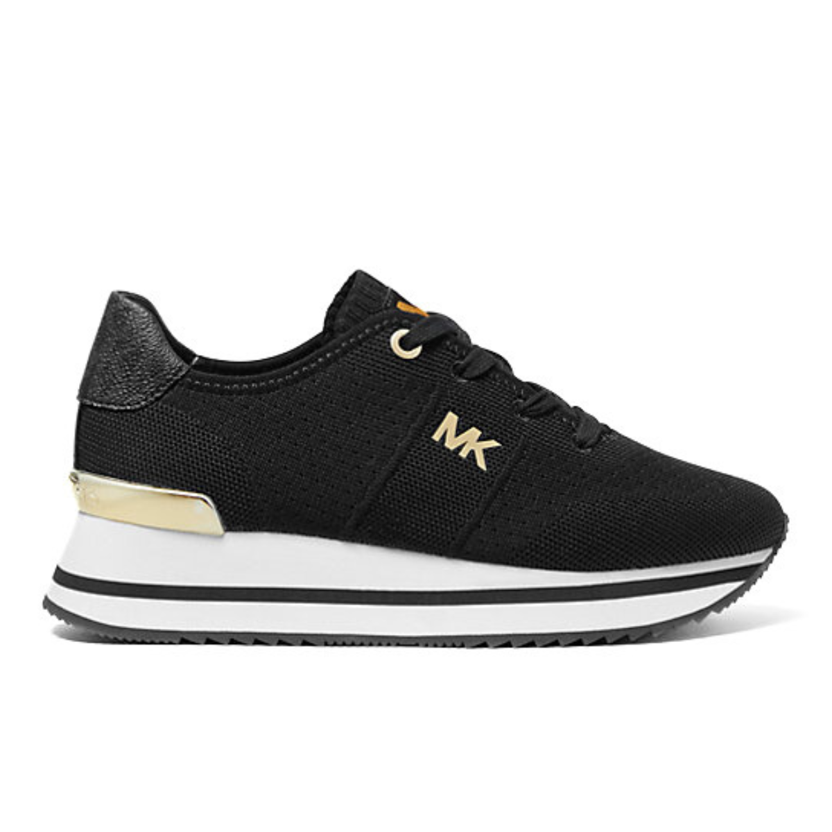 Michael Kors Monique Knit Sneaker Women -BLK - Black / 38