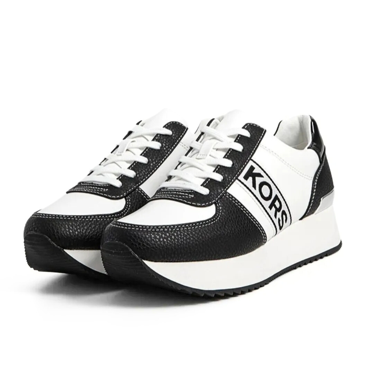 Michael Kors Monique platform Sneakers Woman - WHTBLK - White-Black / 39