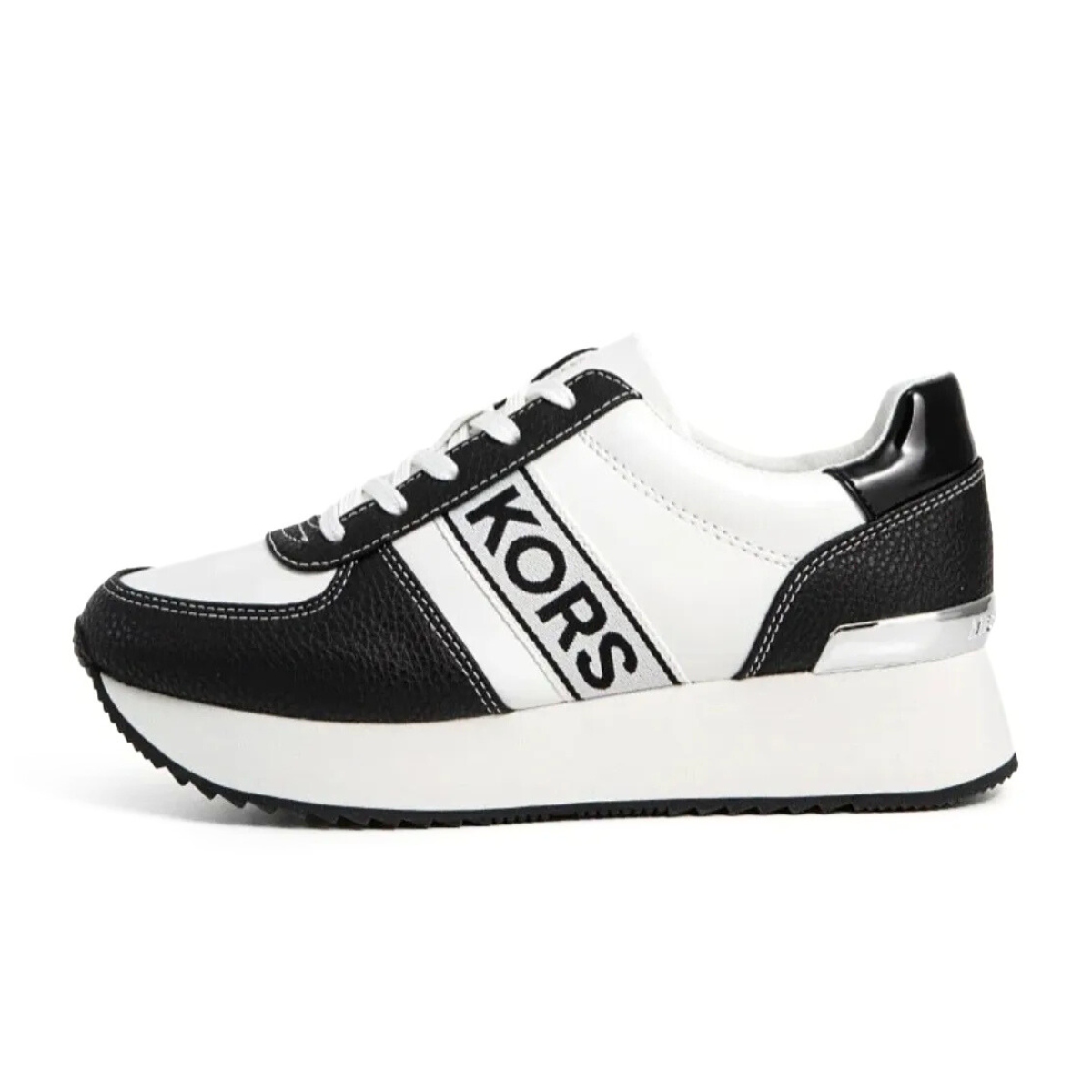 Michael Kors Monique platform Sneakers Woman - WHTBLK - White-Black / 39