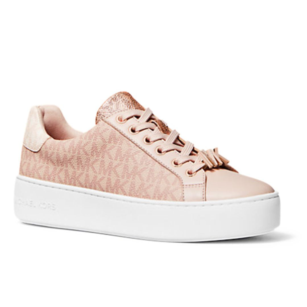 Michael Kors Monogram Logo Trainer Women 49S0POFS2B-PNK - 36 / Pink